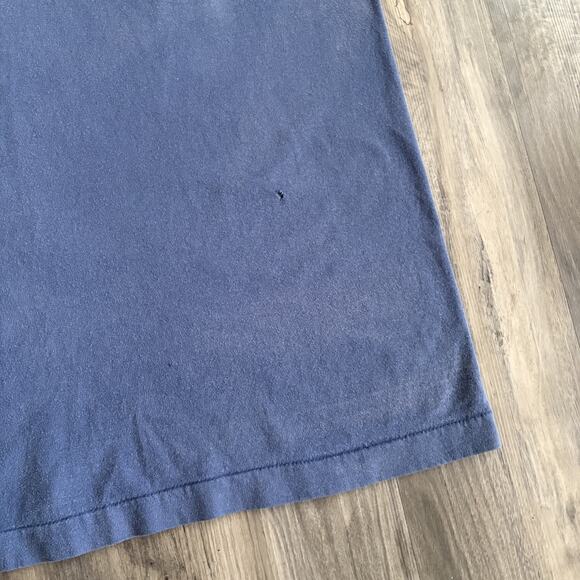 Vintage 1990s Orgasm Donor T-Shirt Men's Size L Faded Blue Sex Funny Sun Faded - Picture 4 of 10